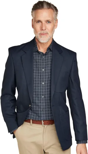 Men's Single Breasted Classic Oxford Regular Fit Blazer Formal or Casual Wear