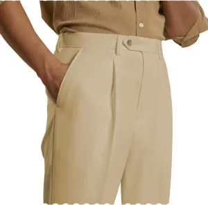 Mens Stretch Dress Pants Classic Fit Casual Golf Work Suit Pants Lightweight Flat Front Pants