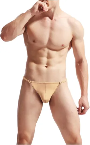 Mens String Bikini Briefs Underwear Low Rise Comfort Exotic Underwear Men's G-String Slutty Briefs
