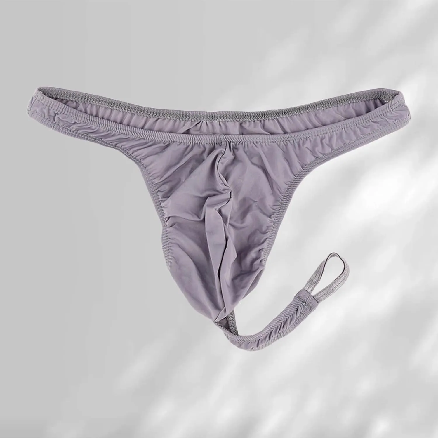 Mens String Bikini Briefs Underwear Solid Color T-Back Breathable Lingerie Men Sexy Comfort Panties