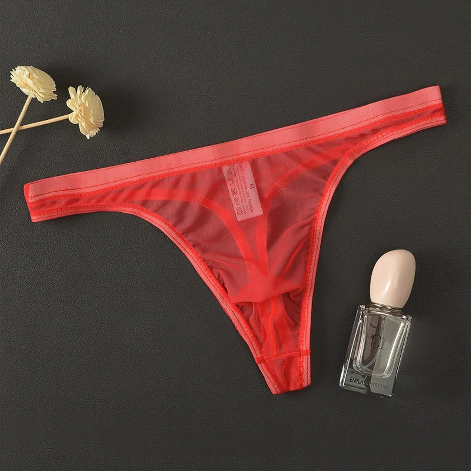 Mens Thongs and G String Underwear Comfort Bikini Slutty Panties Men Breathable T-Back Briefs