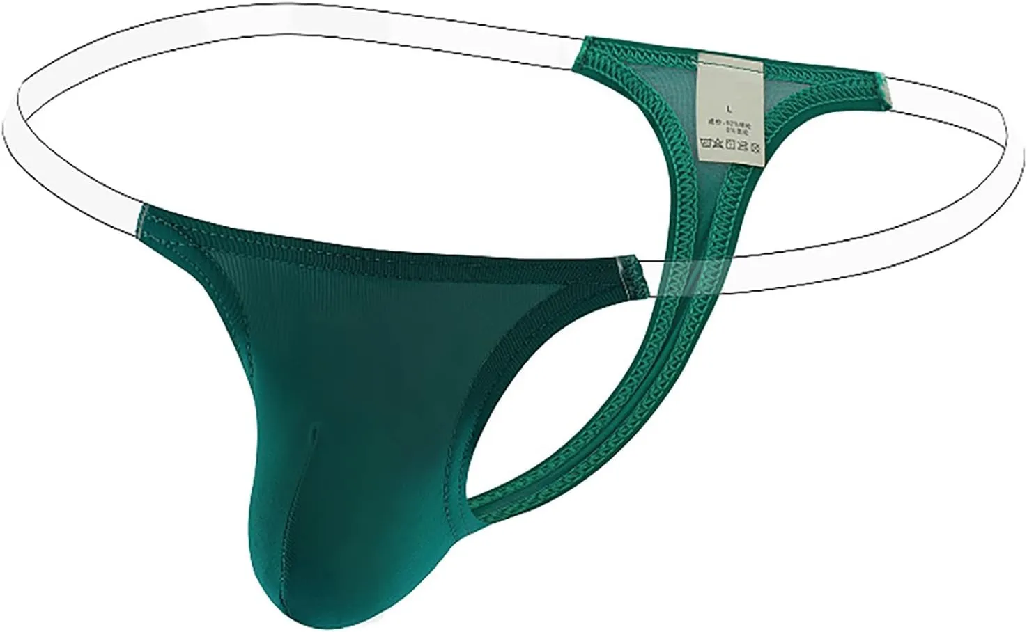 Mens Thongs and G String Underwear T-Back Exotic Breathable Briefs Man Bikini Comfort Lingerie