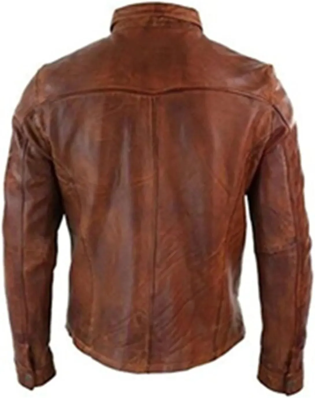 Mens Western Trucker Leather Jacket, Genuine Leather Shirt Jacket Mens, Western Genuine Leather Trucker Jacket Men