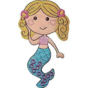 Mermaid Embroidered Iron On Patch Sew On Patch Clothes T Shirt Bag Jeans Jacket Badge