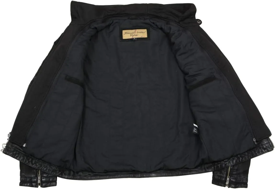 Milwaukee Leather Premium Men's Leather Fashion Casual Jackets and Coats with Hoodie | SFM
