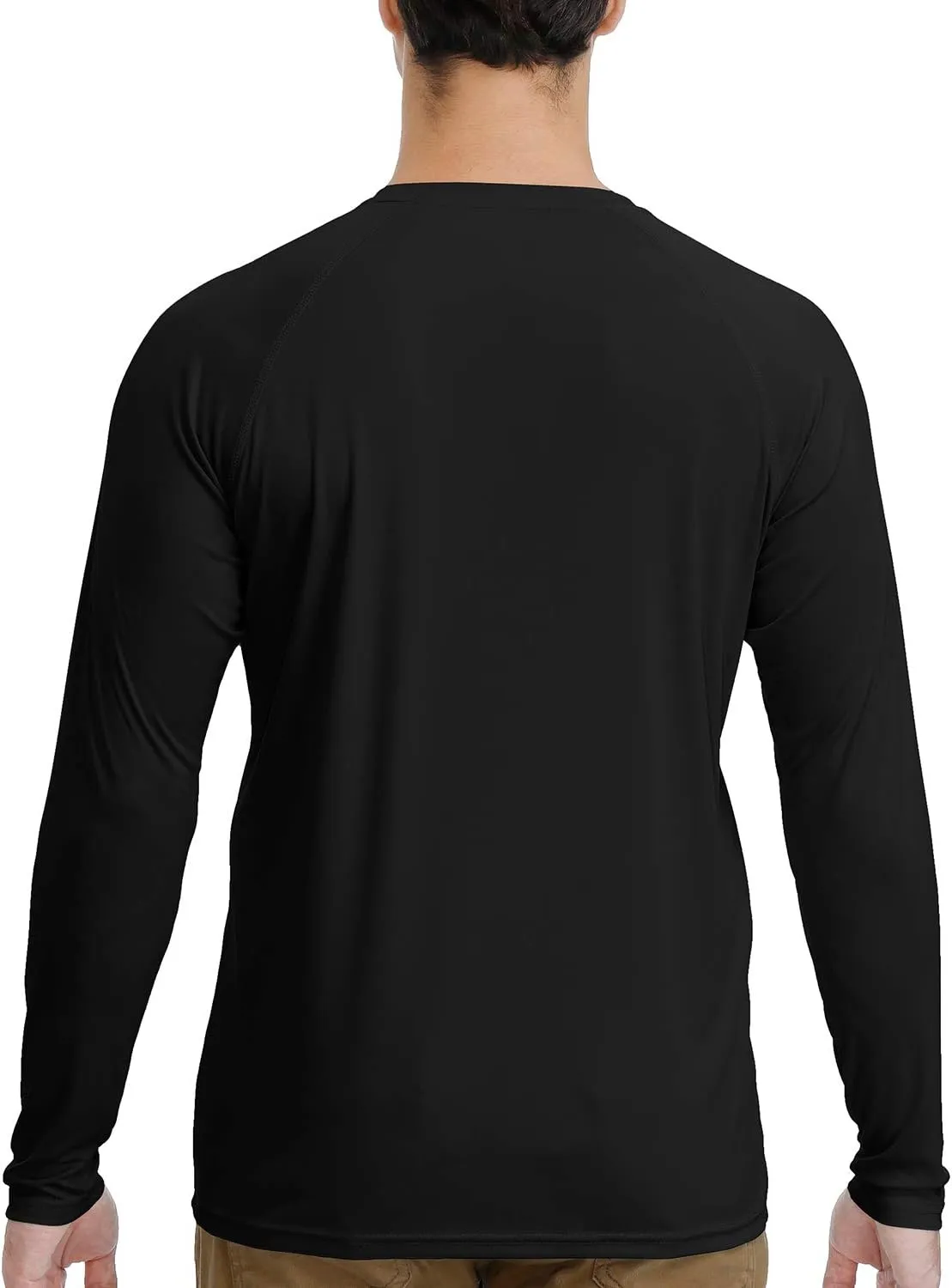 MOHEEN Men's Long Sleeve Rashguard UPF 50  Sun Shirts Quick Dry Hiking Fishing Swim T-Shirt M-3XL