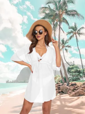 Moss Rose Swimsuit Cover Ups for Women Chiffon Sheer Bikini Coverups Bathing Suit Beach Dress