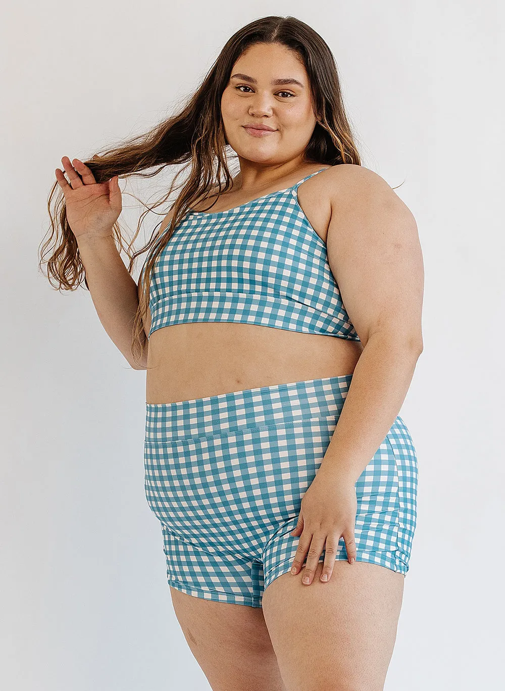 Ocean Gingham Cage Bralette