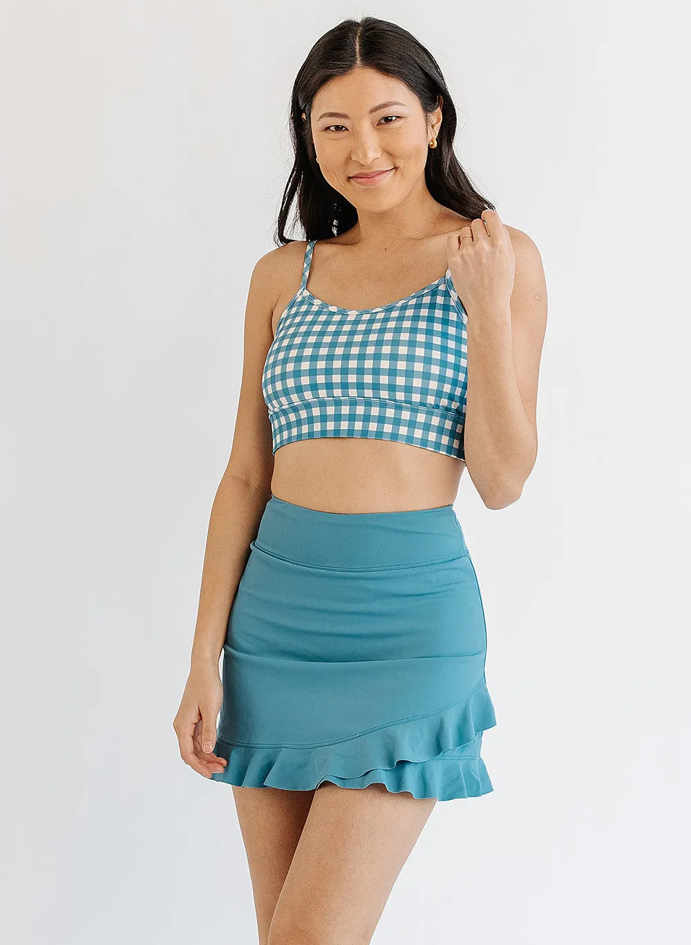 Ocean Gingham Cage Bralette