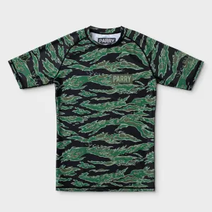 PARRY "Tiger Stripe" Short Sleeve Rash Guard
