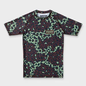 Parry "Zairean Leopard Spot"  Short Sleeve Rash Guard