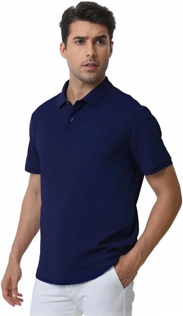 Polo Shirts for Men, Summer Sports Short Sleeve Moisture Wicking Dry Fit Activewear Golf Shirts for Men, Sizes S-3XL