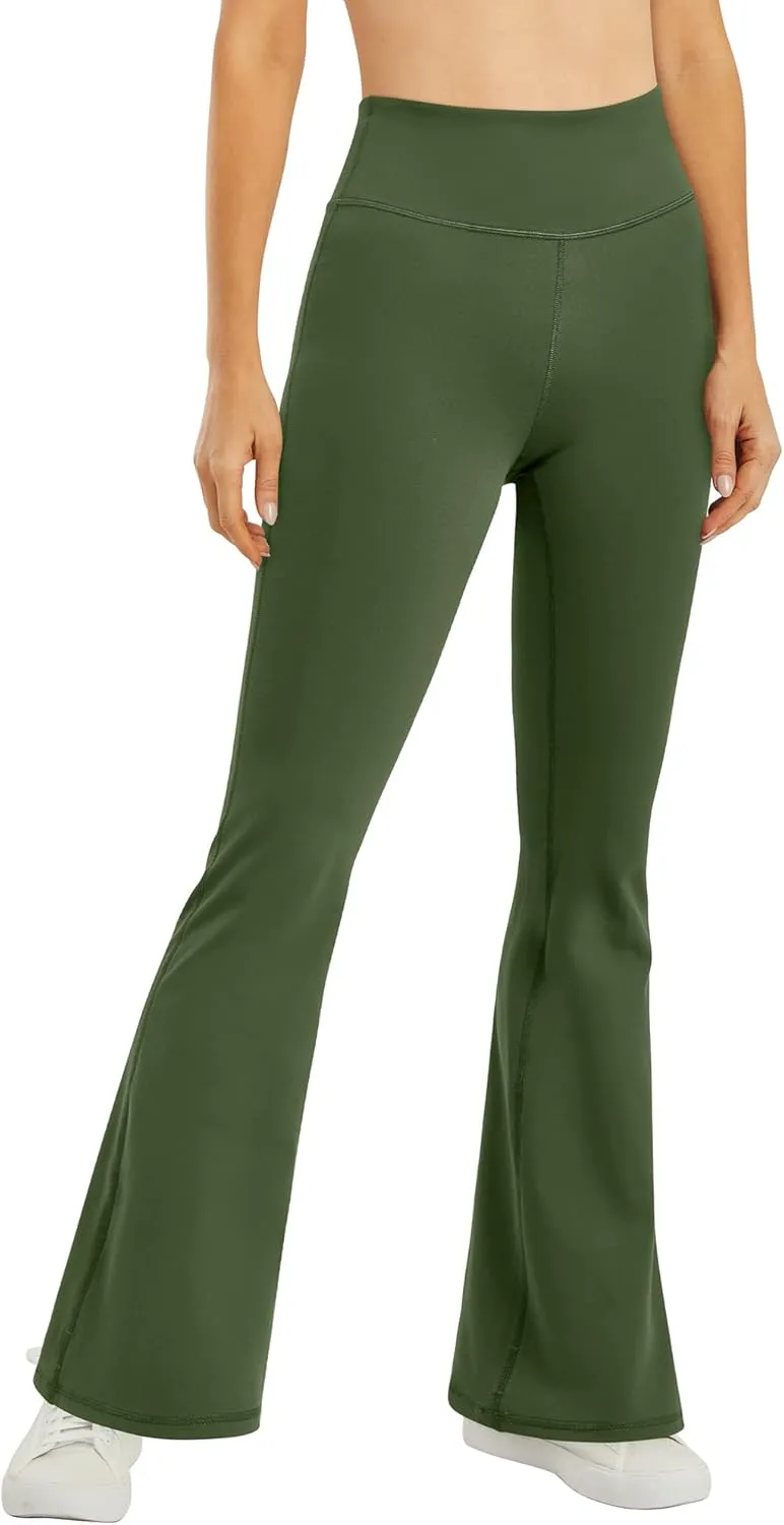Promover Bootcut Yoga Pants for Women High Waist Dress Pants Flare Leggings 29" 31" 33" Workout Pant for Casual Work