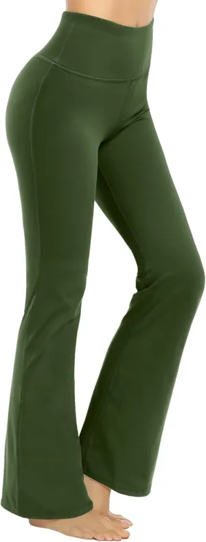 Promover Bootcut Yoga Pants for Women High Waist Dress Pants Flare Leggings 29" 31" 33" Workout Pant for Casual Work