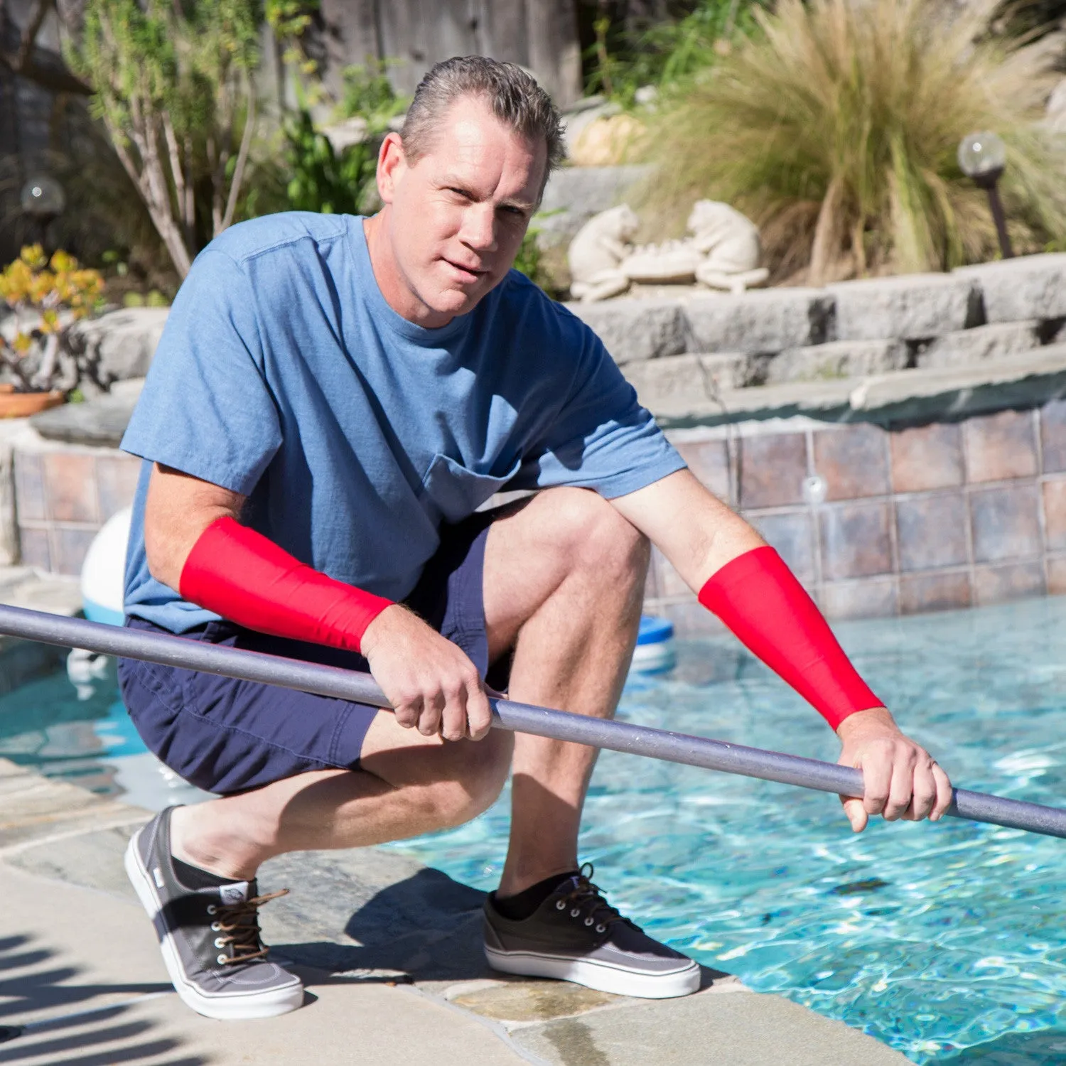 Red Forearm Sleeves