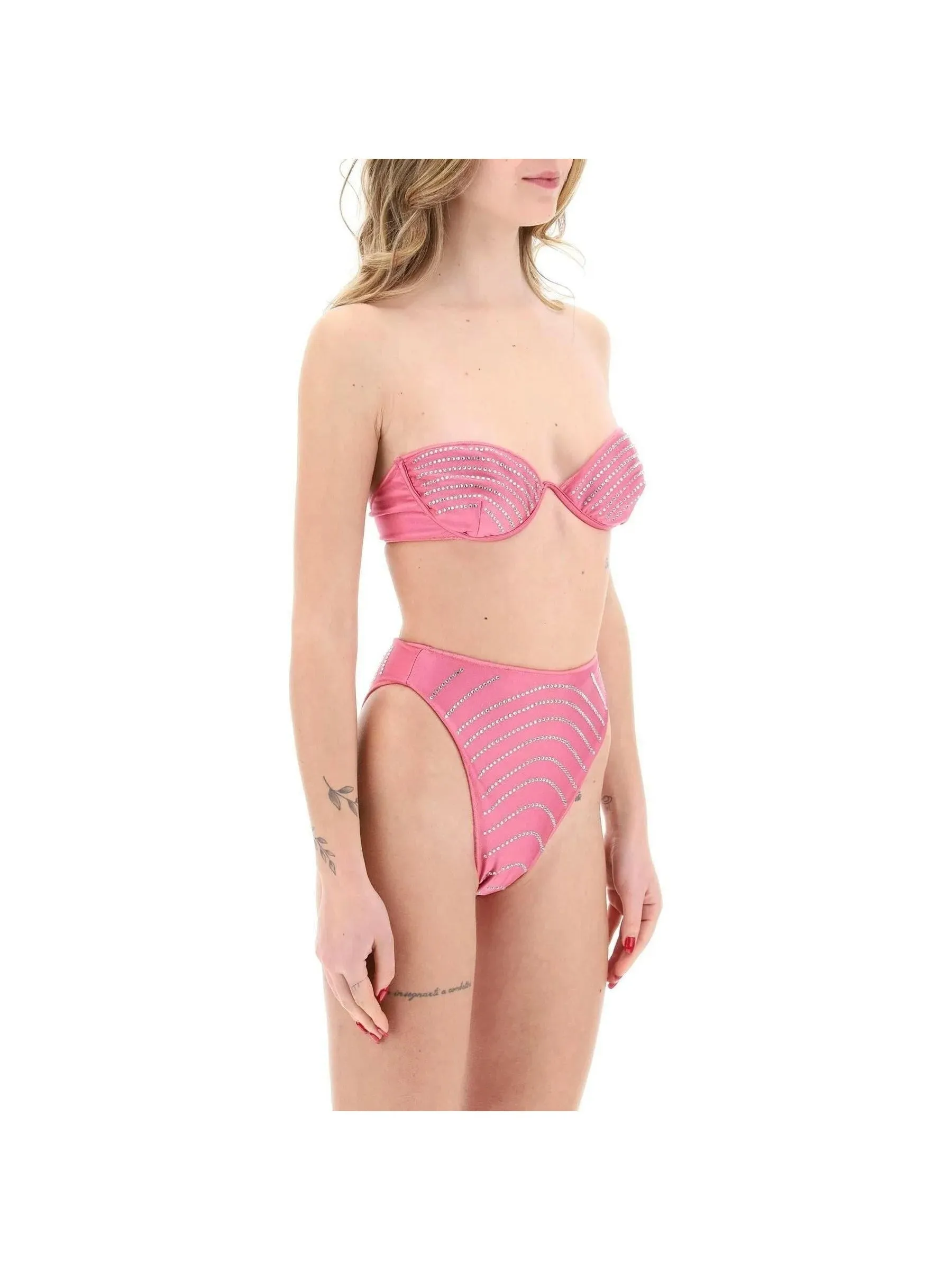 Rhinestone Balconette Bikini
