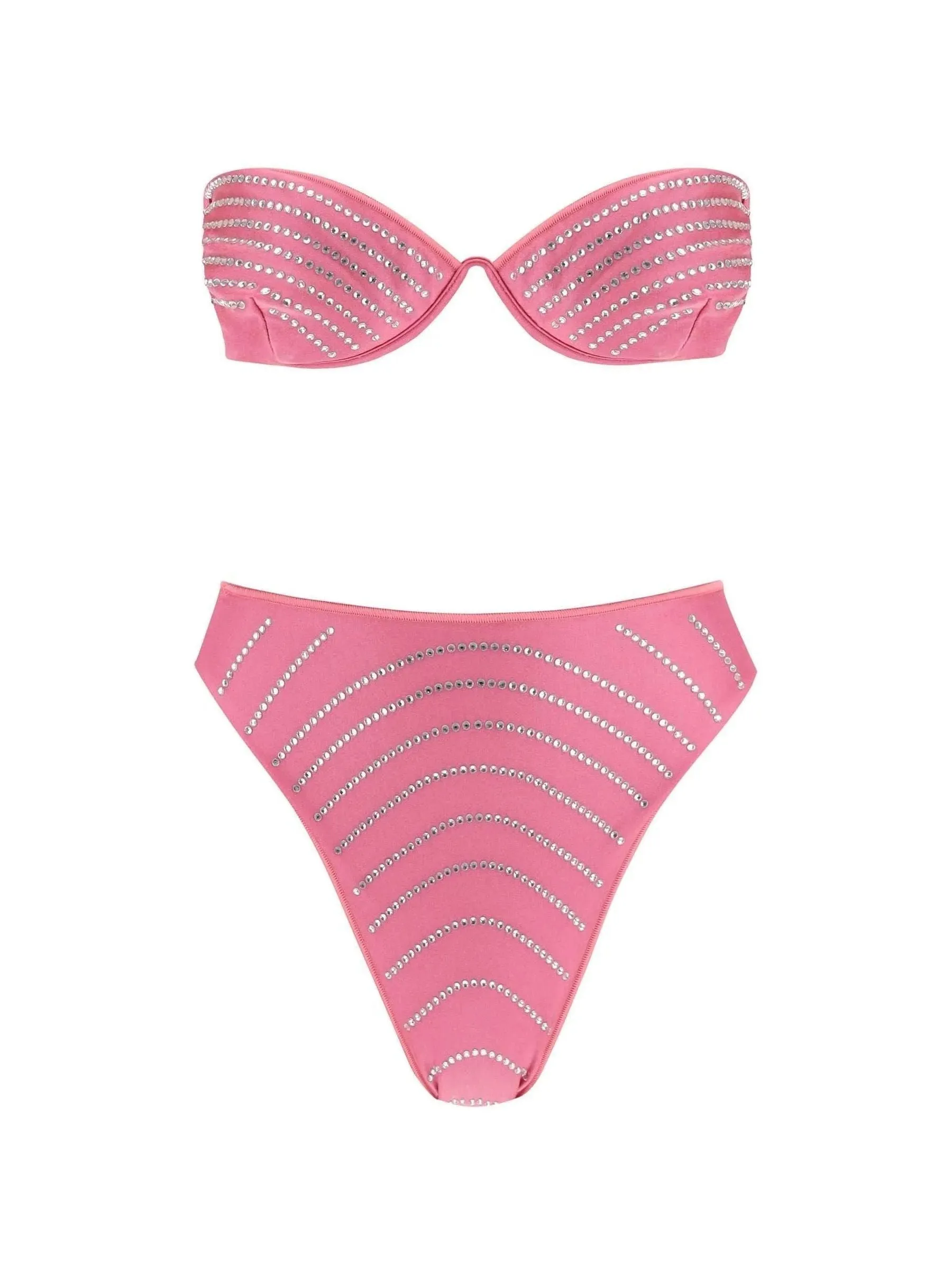 Rhinestone Balconette Bikini