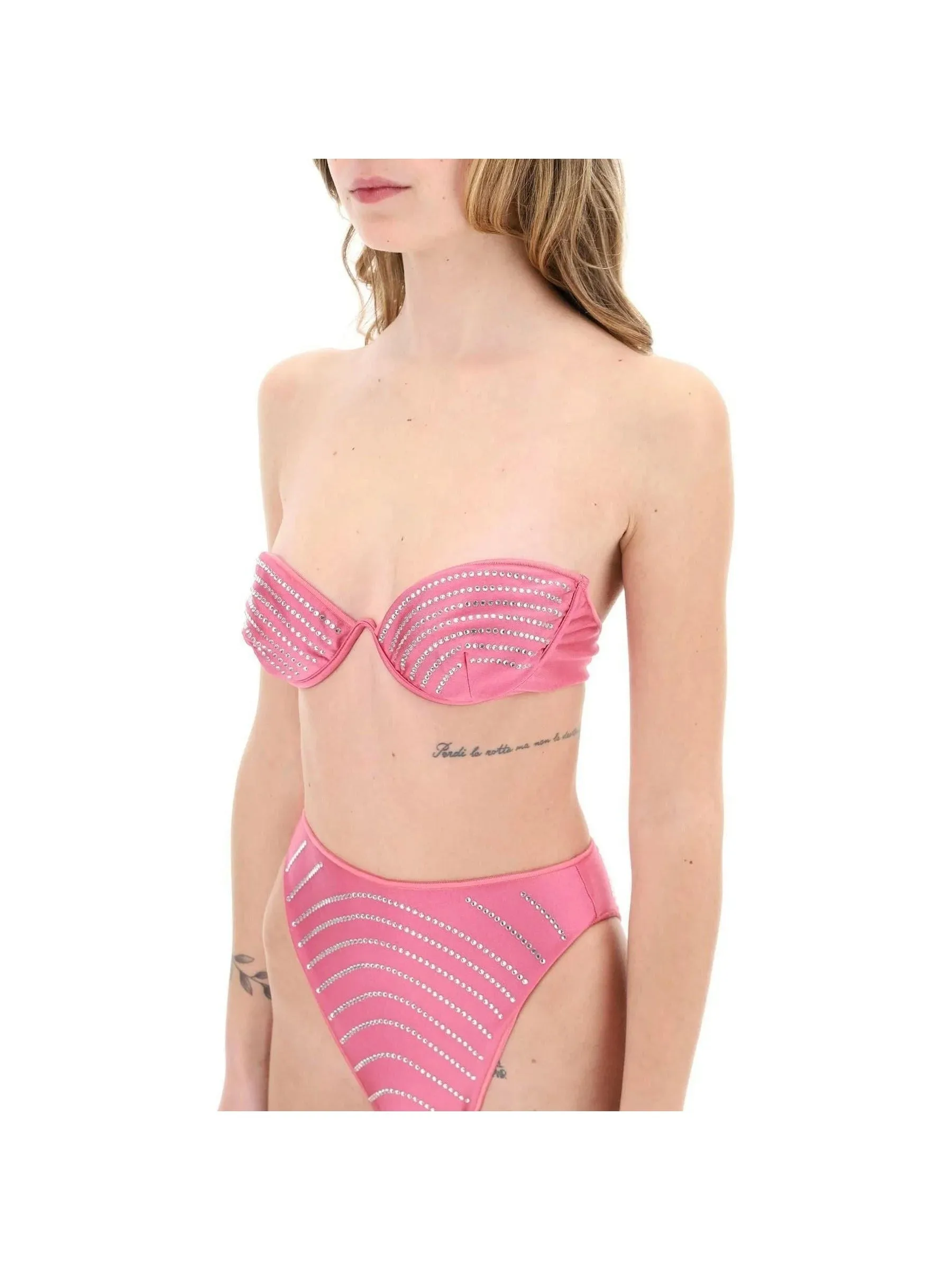 Rhinestone Balconette Bikini