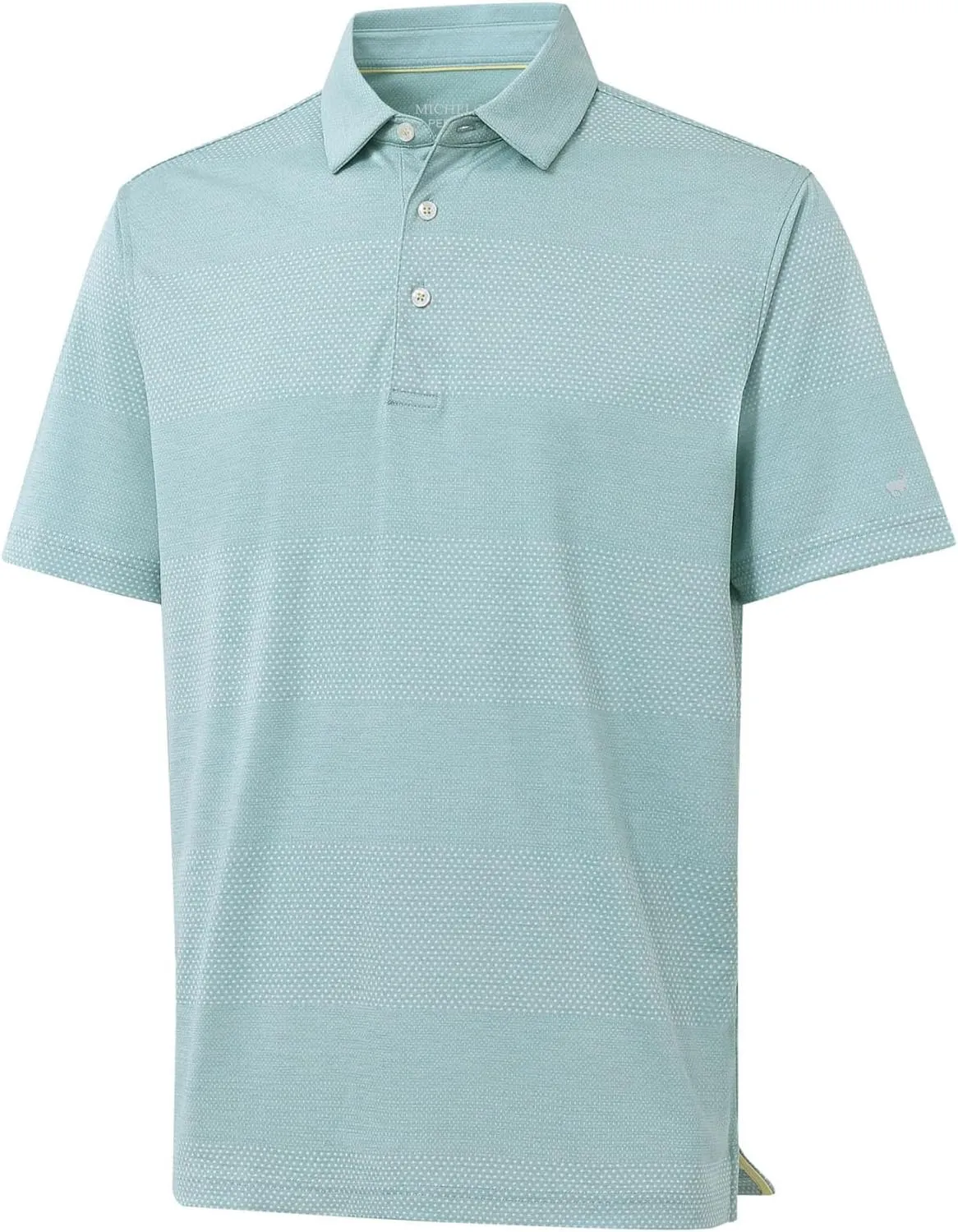 Rouen Golf Shirts for Men Dry Fit Short Sleeve Performance Moisture Wicking Casual Texture Heather Jacquard Mens Polo Shirts