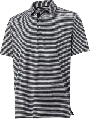 Rouen Golf Shirts for Men Moisture Wicking Lightweight Dry fit Performance Sports Stripe Collared Golf Polo Shirts for Men