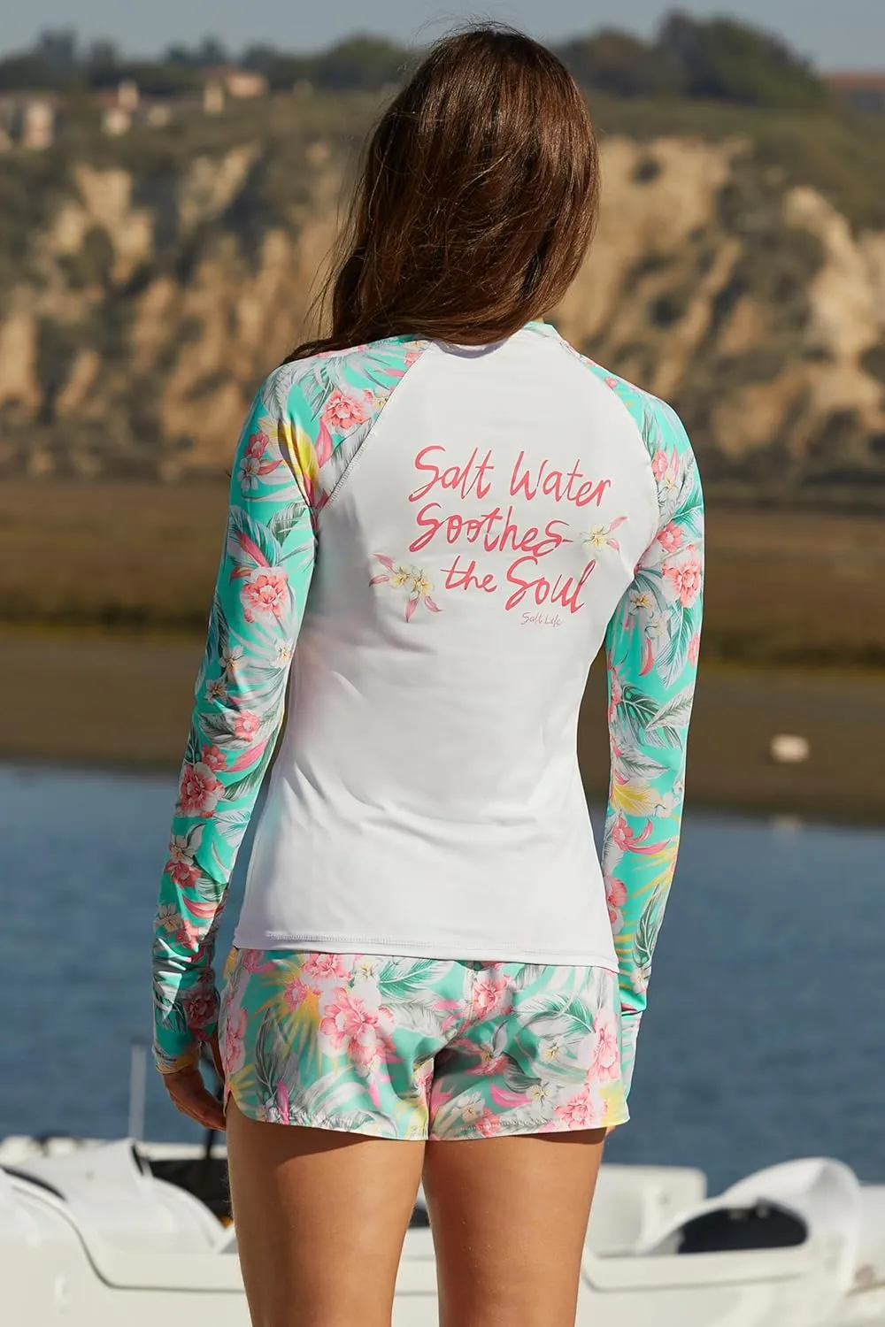 Salt Life Women's Biscayne Board Shorts, Side Pockets, Casual, Beach Cover Ups