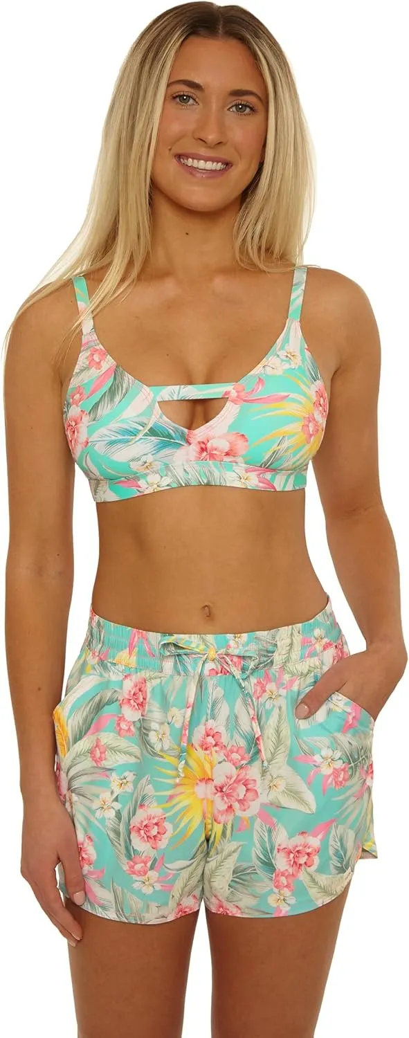 Salt Life Women's Biscayne Board Shorts, Side Pockets, Casual, Beach Cover Ups