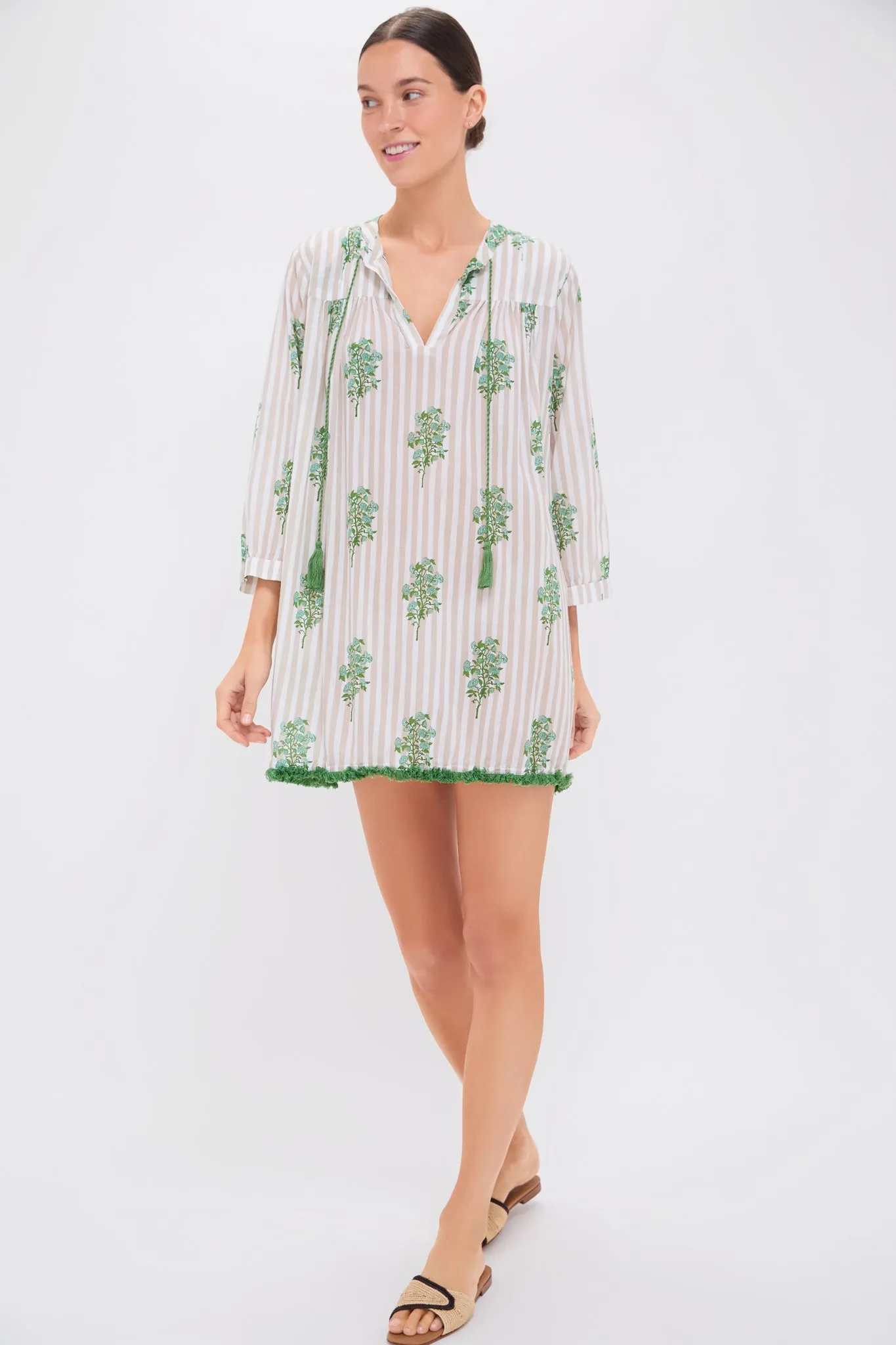 Sand Striped Bouquet Bondi Coverup