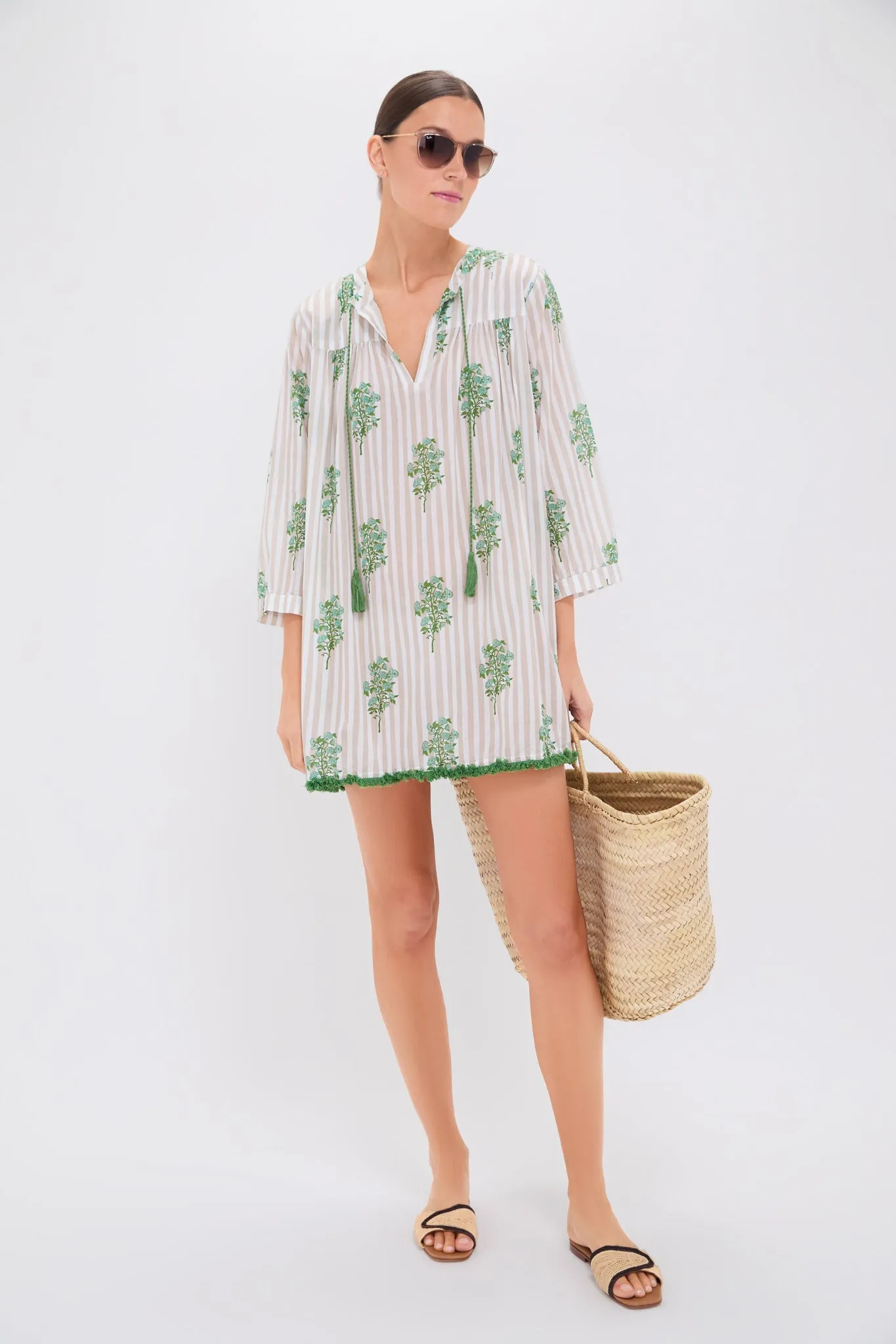 Sand Striped Bouquet Bondi Coverup