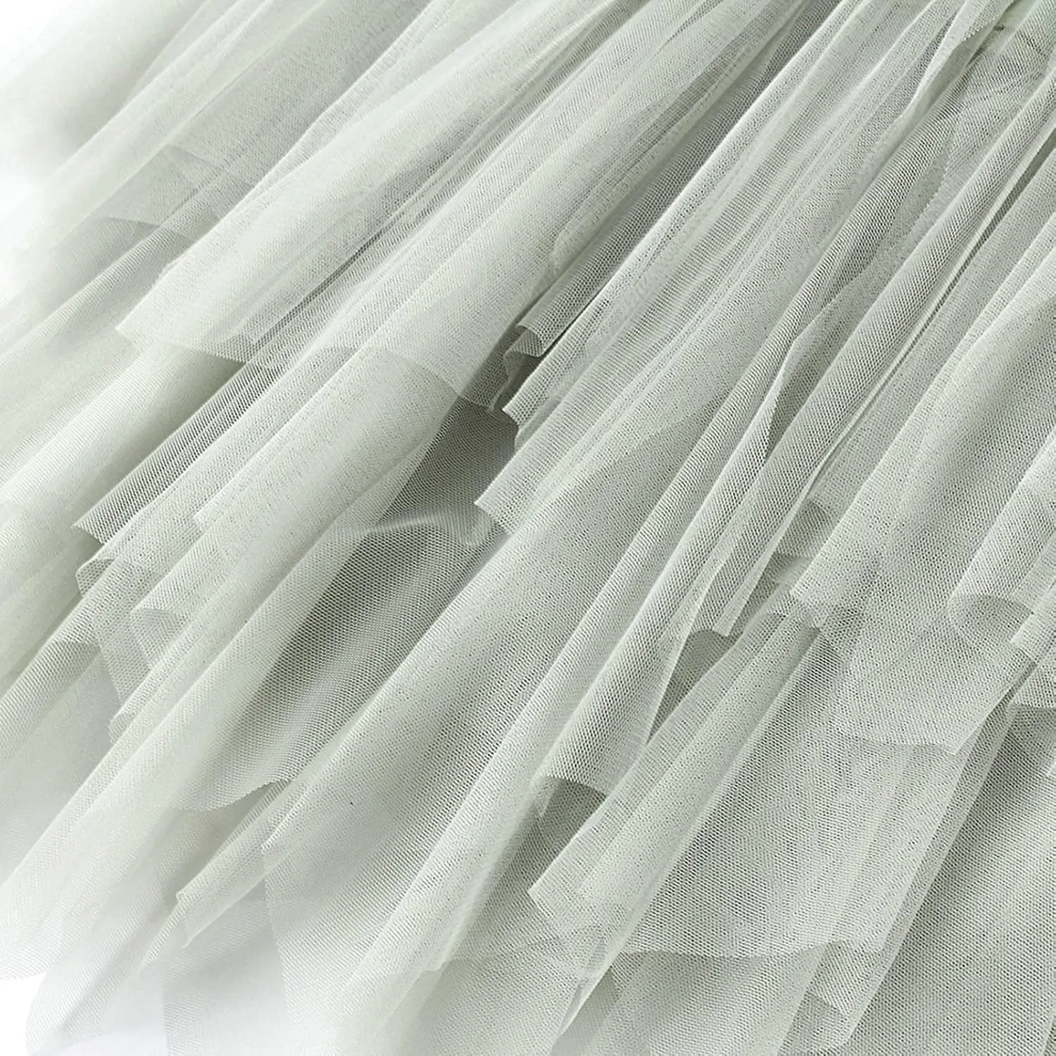 Skirts for Women 2025 High Waist Elastic Mesh Midi Skirt Elegant Floral Tulle A-line Skirts Trendy Irregular Skirt