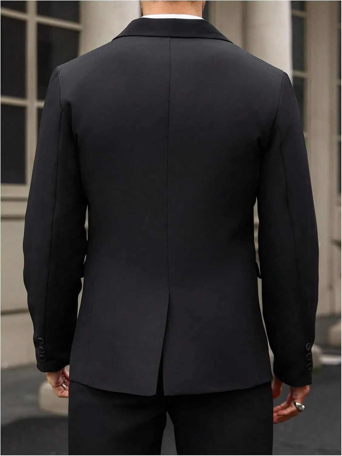 SOLY HUX Men's Blazer Sport Coats Single Button Casual Business Work Suit Jacket
