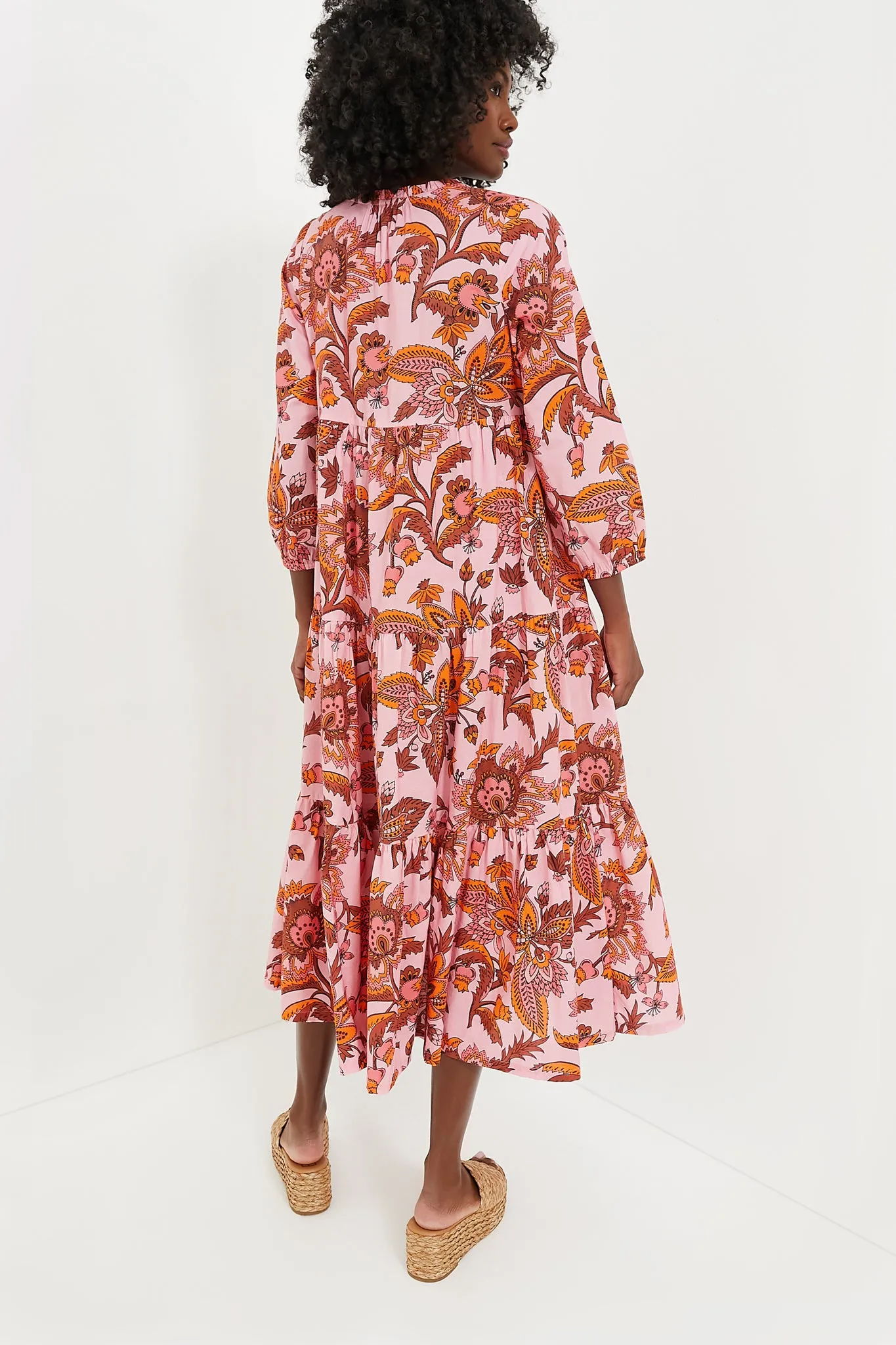 Sunset Chintz Long Sleeve Salty Paloma Caftan