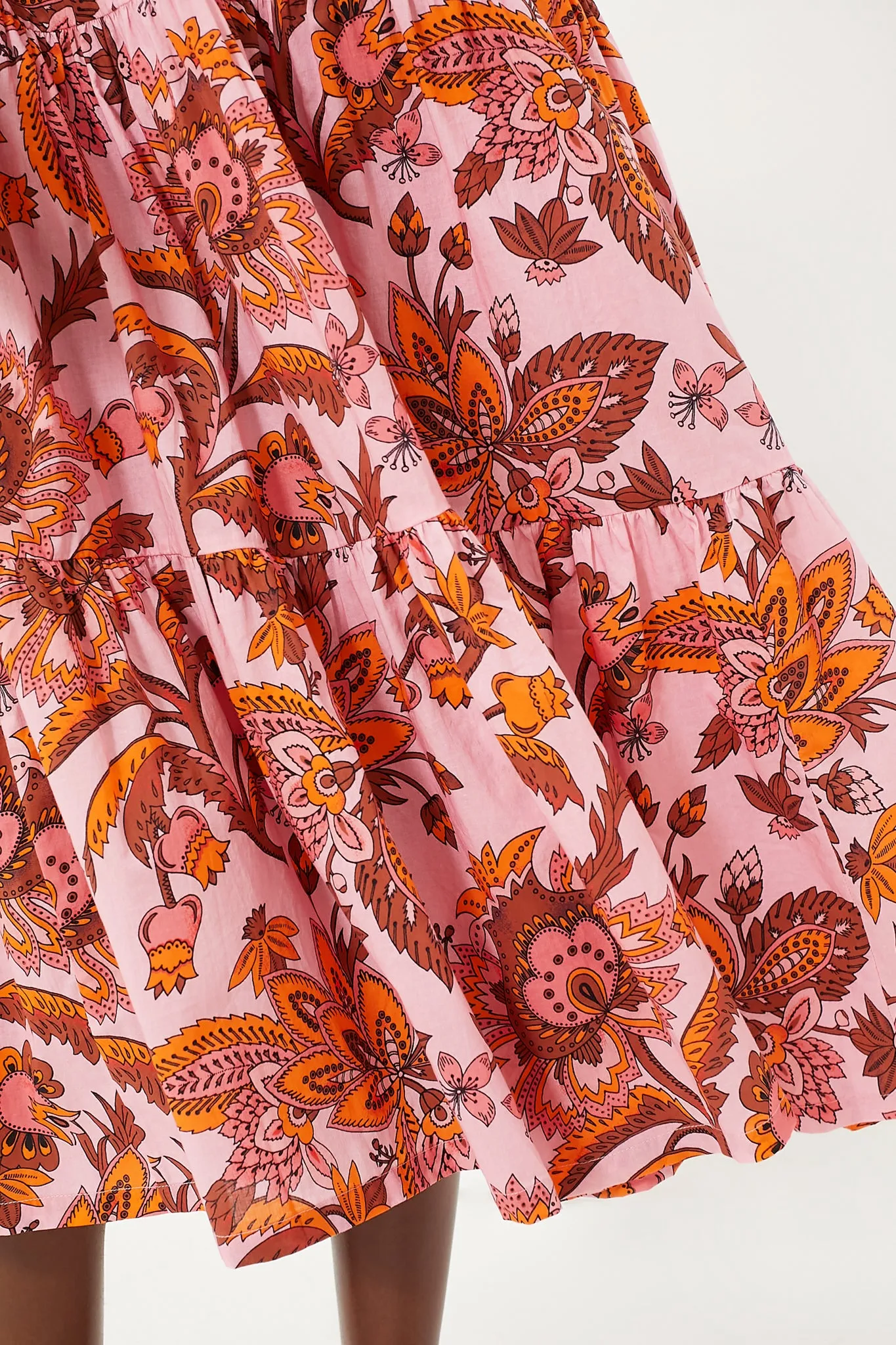 Sunset Chintz Long Sleeve Salty Paloma Caftan