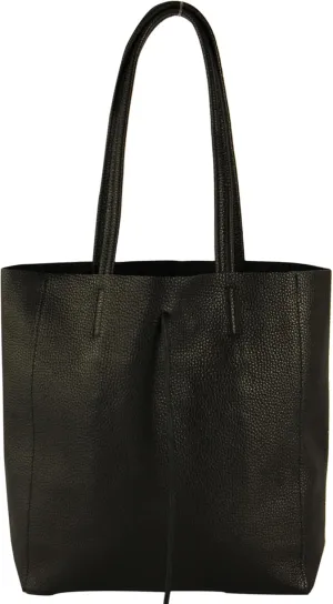 T253 - Leather Tote Bag for Women, With Inner Pocket
