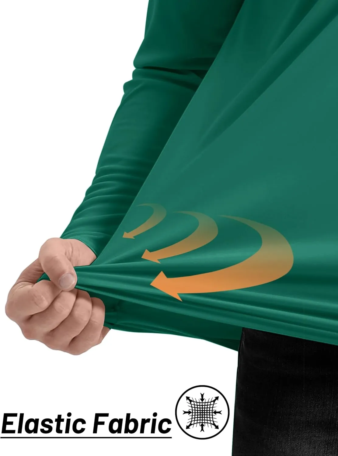TACVASEN Men's Long Sleeve Athletic Shirts 1/4 Pullover Zip Sun Protection Rash Guard UPF 50  Outdoor Running T-Shirts