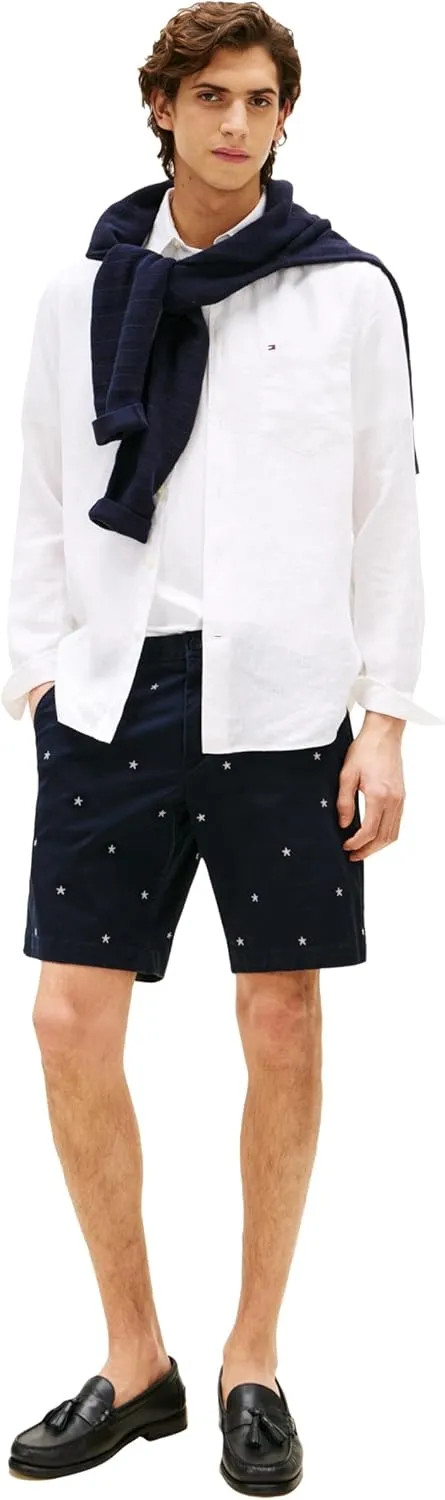 Tommy Hilfiger Men's Casual Cotton Shorts 9 Inch with Stretch, Also Available in Big and Tall