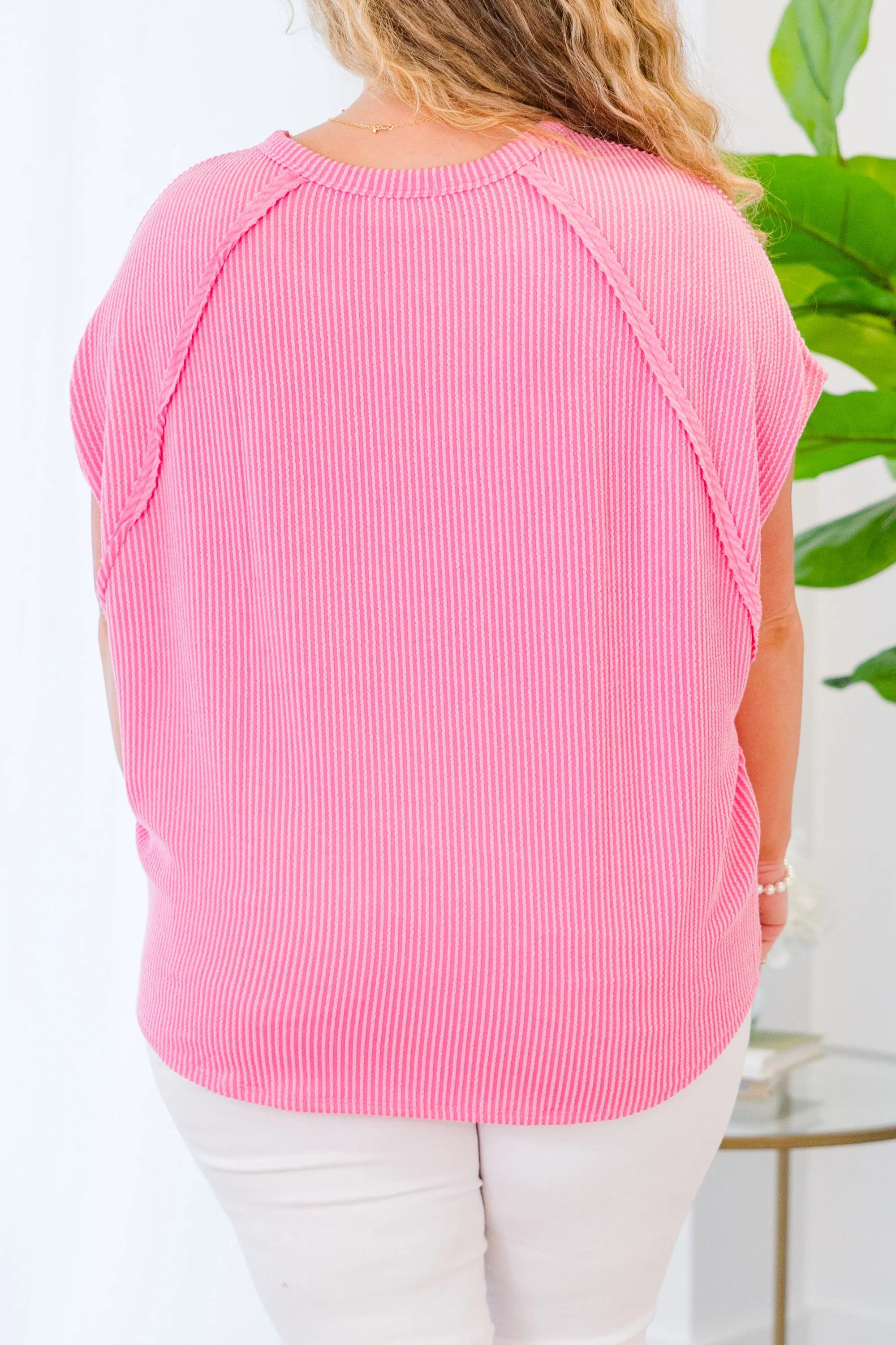 True And Charming Top, Coral
