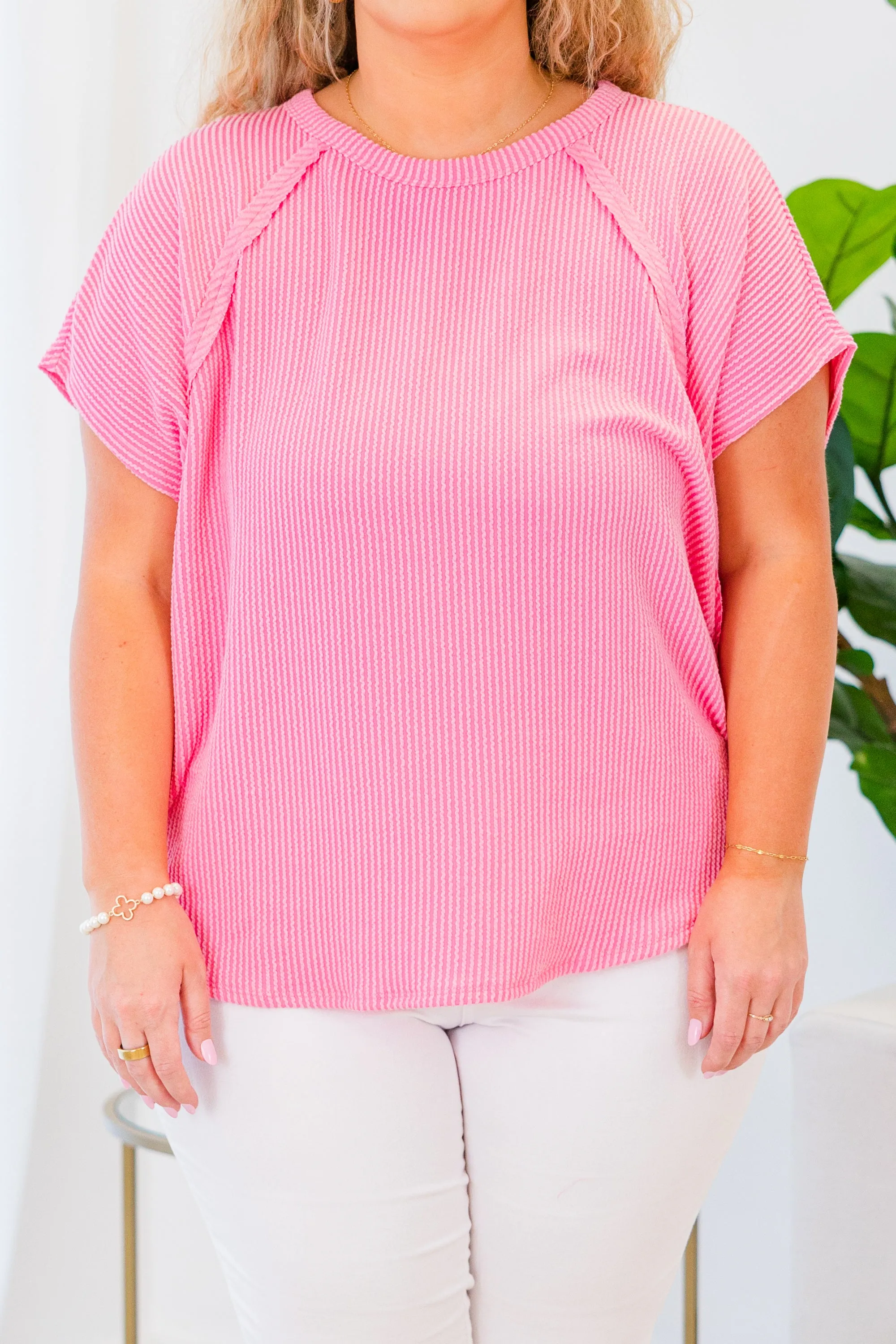 True And Charming Top, Coral