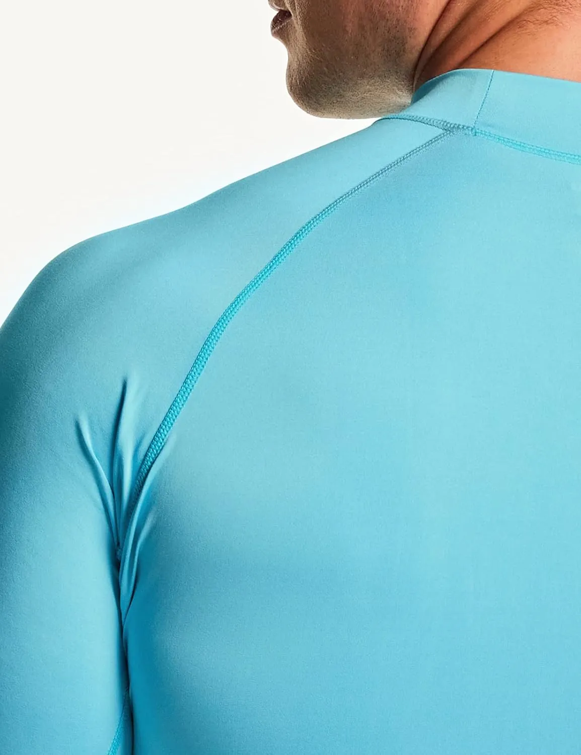 TSLA Men's Rash Guard Swim Shirts, UPF 50  Quick Dry Mid/Short Sleeve Swimming Shirt, UV/SPF Water Surf Shirts