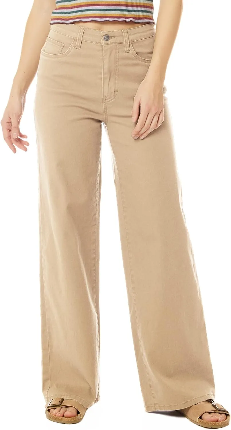 UNIONBAY Women's Sloane Stretch Twill Wide Leg Pant
