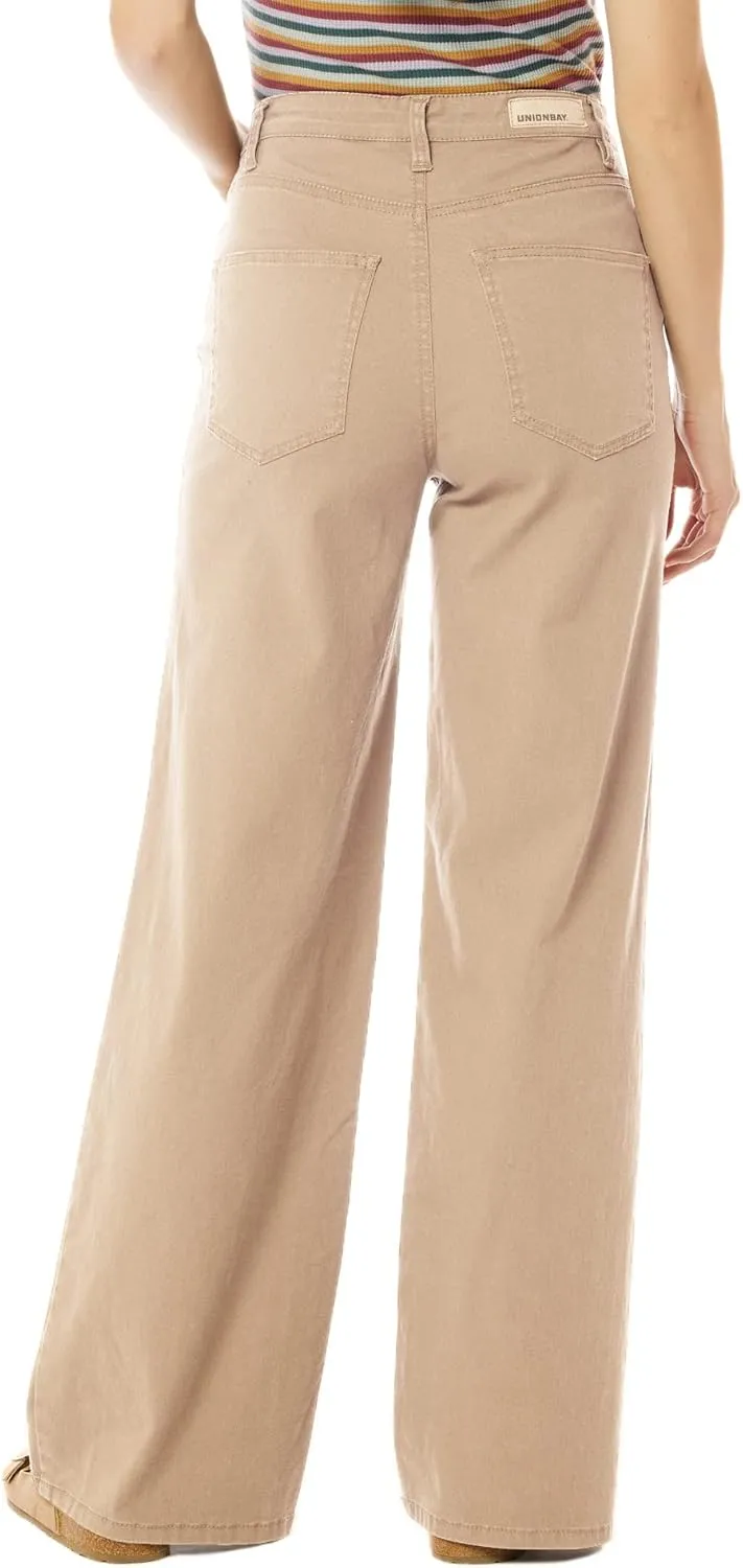 UNIONBAY Women's Sloane Stretch Twill Wide Leg Pant