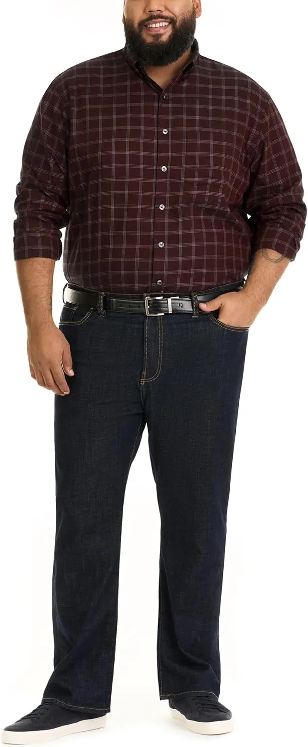 Van Heusen Men's Big and Tall Wrinkle Free Long Sleeve Button Down Shirt