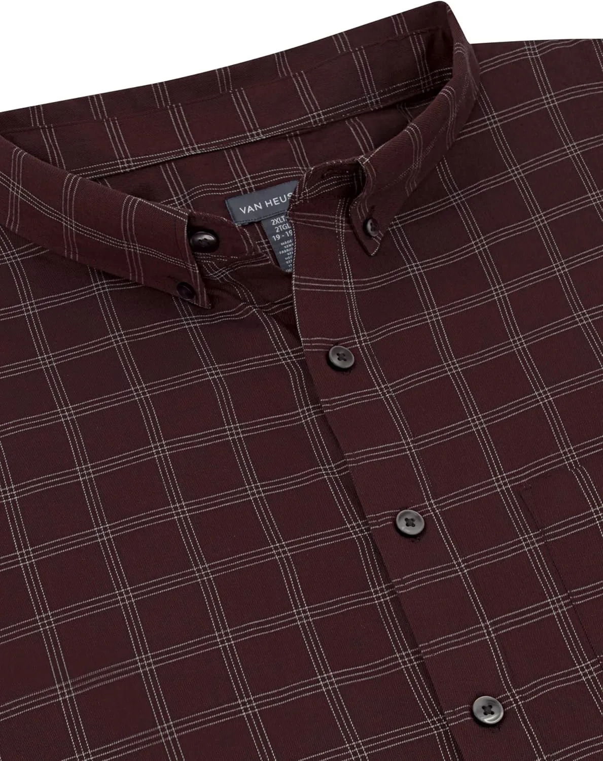 Van Heusen Men's Big and Tall Wrinkle Free Long Sleeve Button Down Shirt