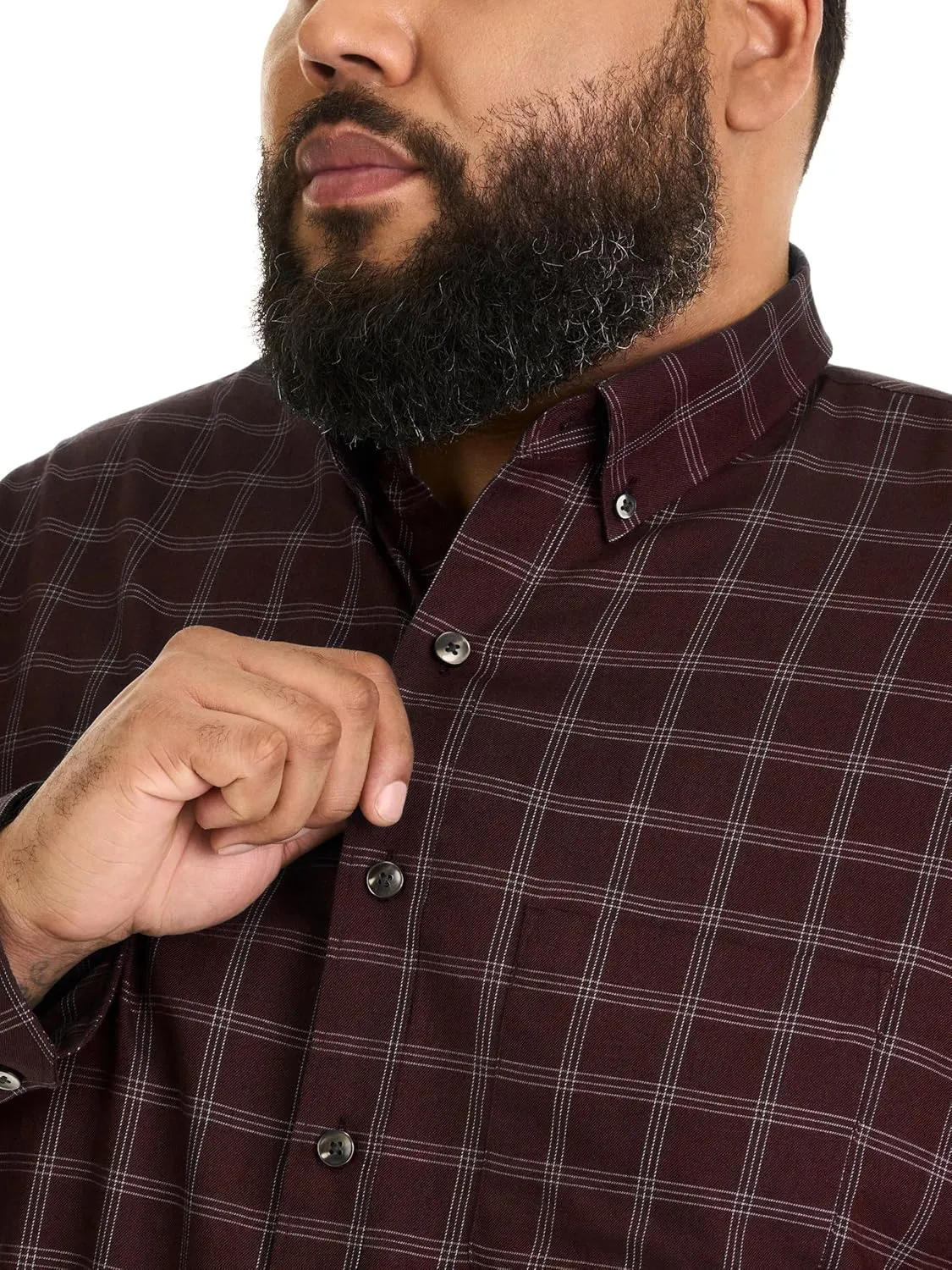 Van Heusen Men's Big and Tall Wrinkle Free Long Sleeve Button Down Shirt