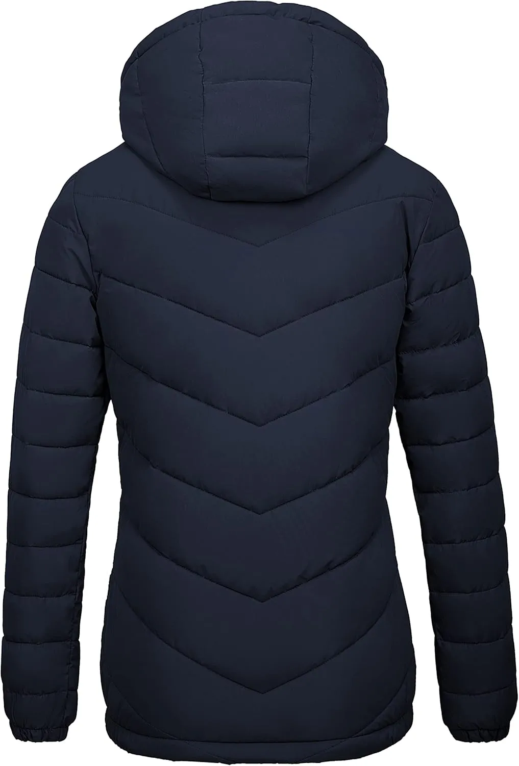 wantdo Women's Quilted Winter Coats Hooded Warm Puffer Jacket with Fleece Hood