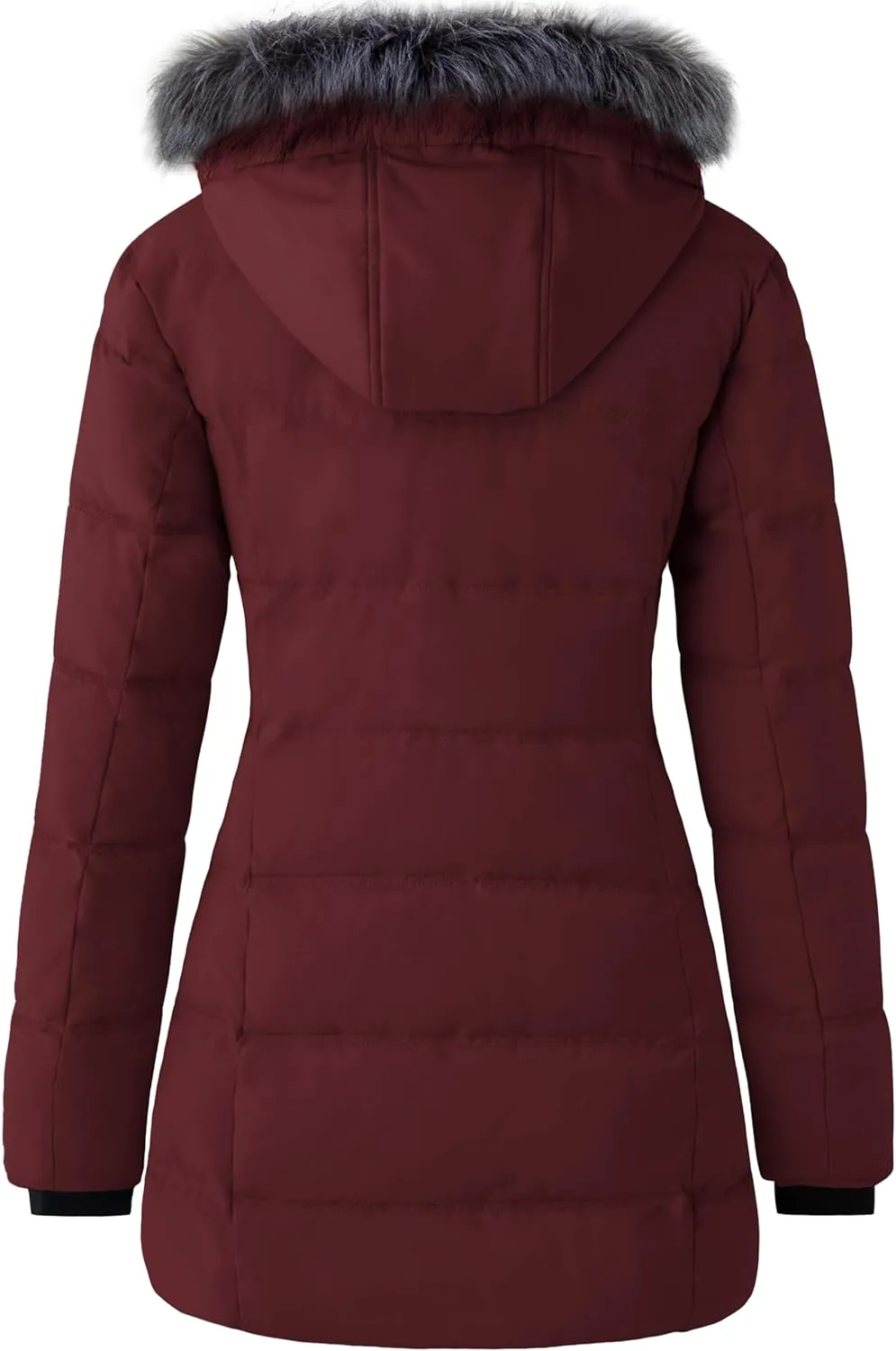 wantdo Women's Recycled Puffer Jackets Warm Winter Coats Long Winter Jacket Puffy Coat