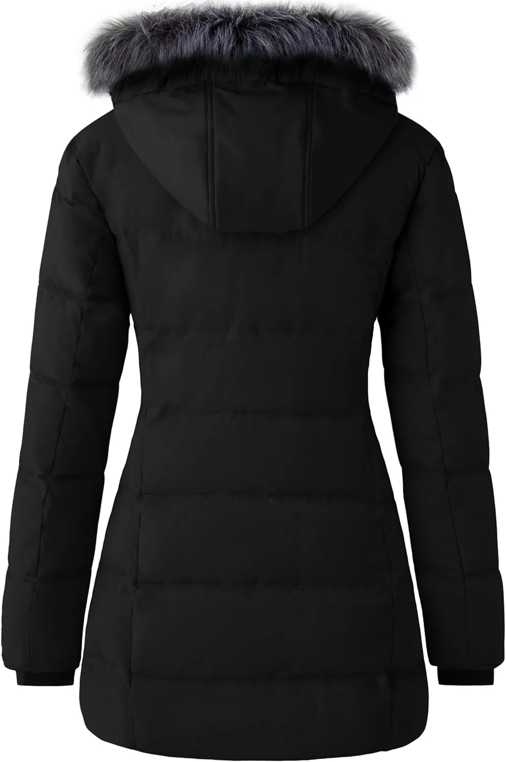 wantdo Women's Recycled Puffer Jackets Warm Winter Coats Long Winter Jacket Puffy Coat