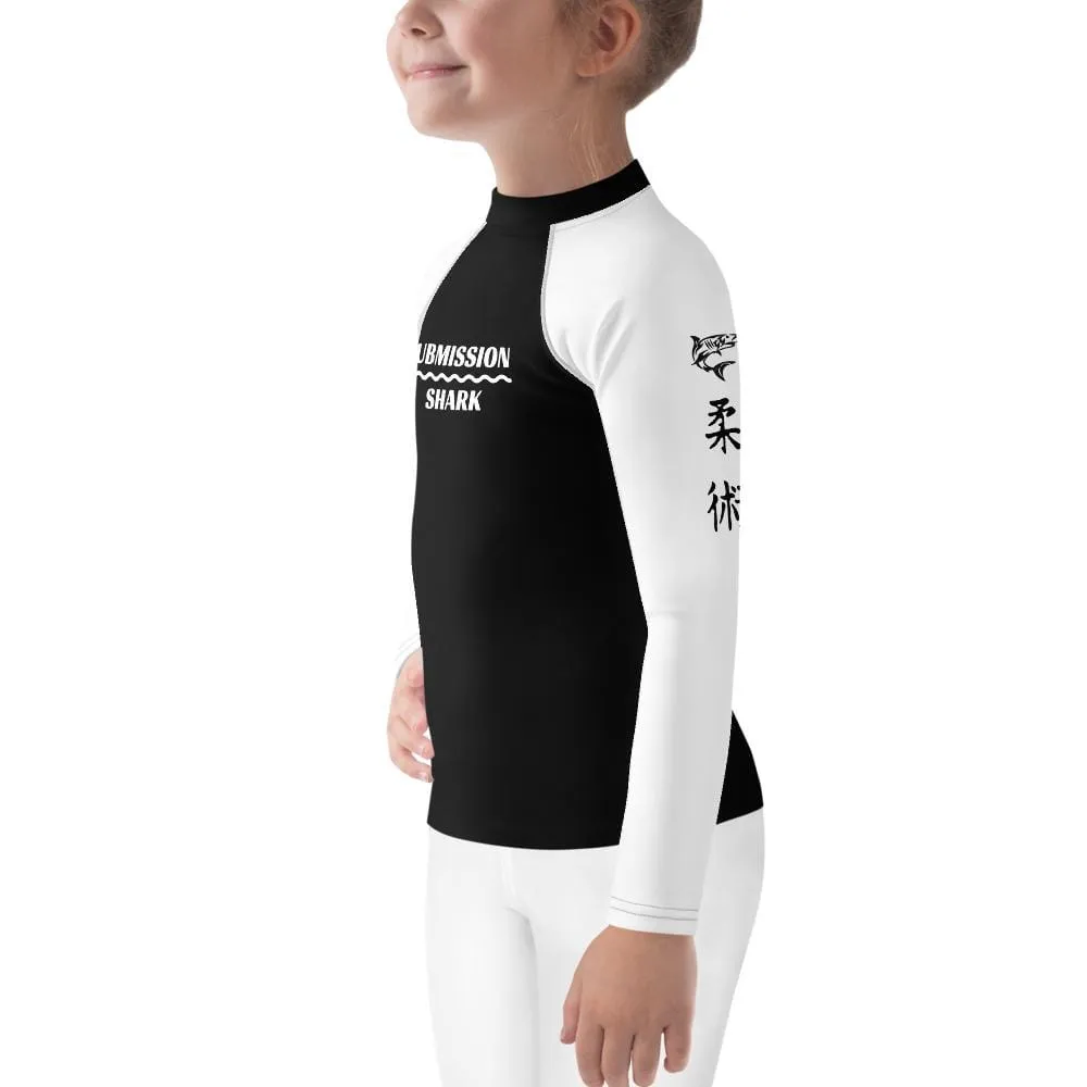 White SS Premium Standard ~ Kid's Rash Guard