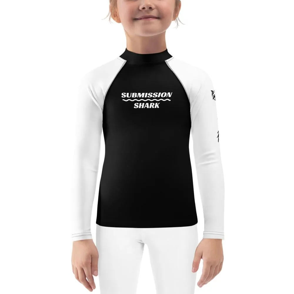 White SS Premium Standard ~ Kid's Rash Guard