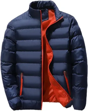 Winter Warm Thick Puffer Jacket Men Parka Coats Windbreaker Cotton Padded Down Jacket