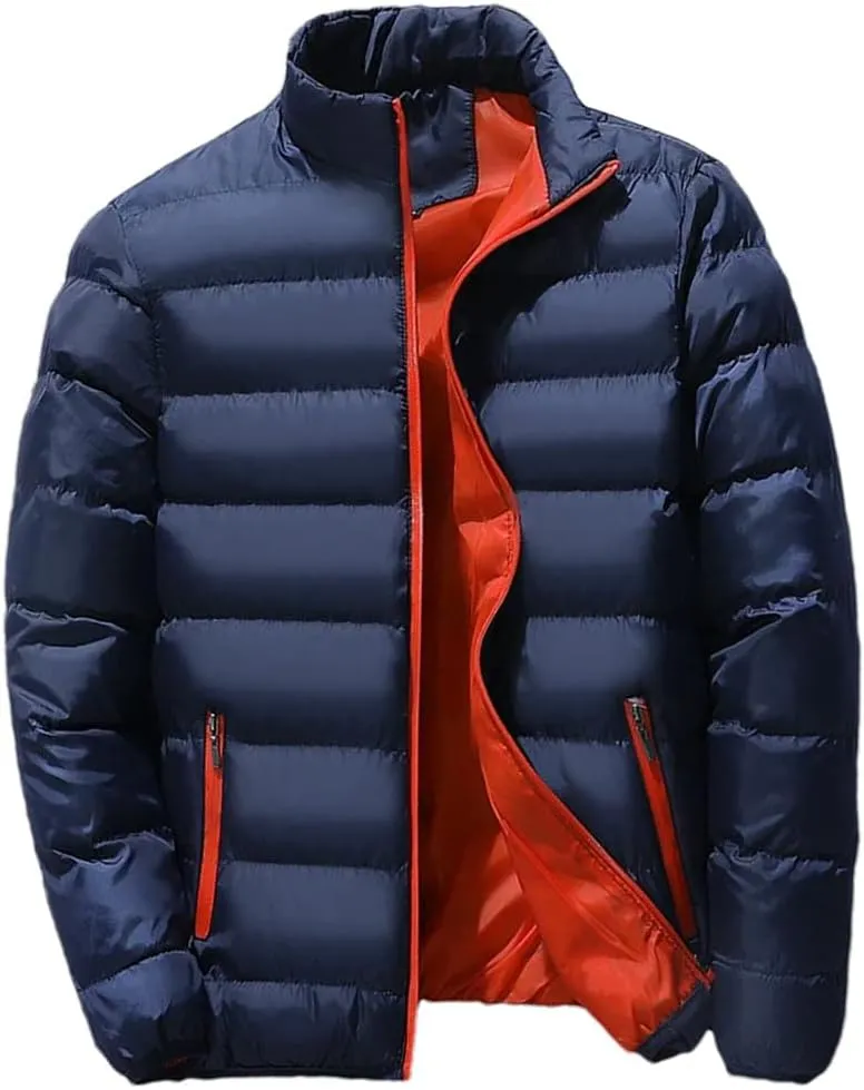 Winter Warm Thick Puffer Jacket Men Parka Coats Windbreaker Cotton Padded Down Jacket